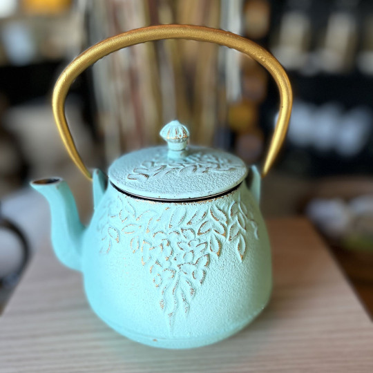 Théière en fonte La Sommelière - vert céladon - 1,2L - Christeas Bordeaux