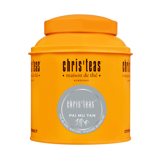 Boite Chris'teas 100g du thé blanc nature Pivoine Blanche à Bordeaux