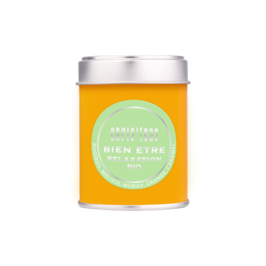 Boite découverte 25g, l'assemblage en vrac de Bien-Être Relaxation, un rooïbos à la saveur de caramel