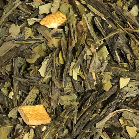 Assemblage du thé vert aux notes d'agrumes et pamplemousse "Tea on the Beach"