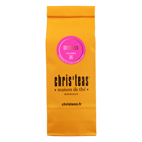 Pochette 100g du thé brun de Chine Pu-Erh Pomme Coing, Christeas à Bordeaux