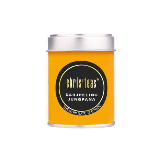 Boite découverte 25g du thé en vrac "Darjeeling Jungpana", un thé noir aux notes de muscat