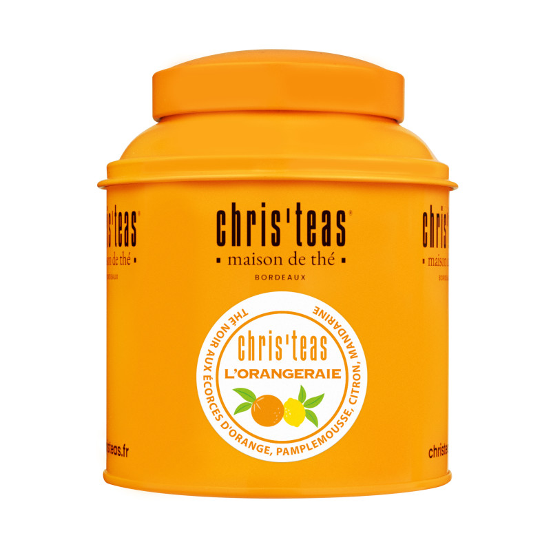Boîte de thé noir L'Orangeraie Chris'teas
