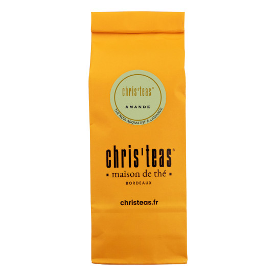 Pochette 100g du thé Classique Amande : un thé noir et amandes
