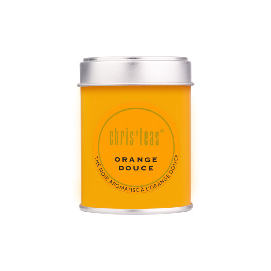 Boite découverte 25g du thé en vrac "Classique Orange douce", un thé noir et écorces d'orange douce