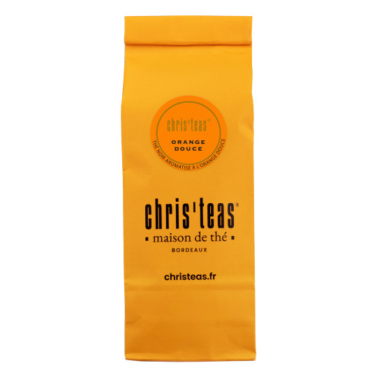 Pochette 100g du thé en vrac "Classique Orange douce", un thé noir et écorces d'orange douce