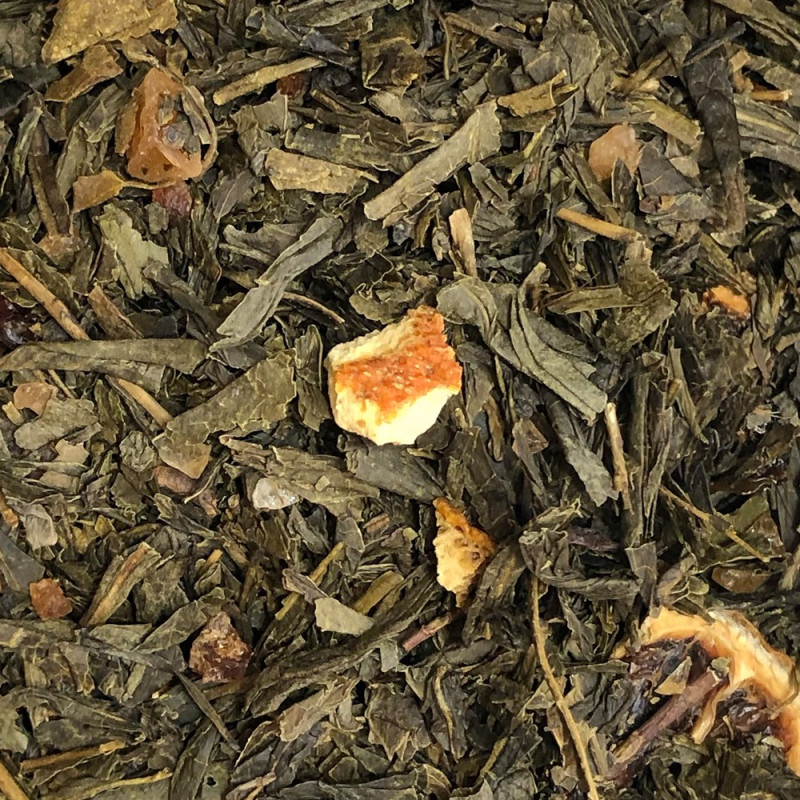 Thé vert en vrac rhum citron Tea Punch Chris'teas