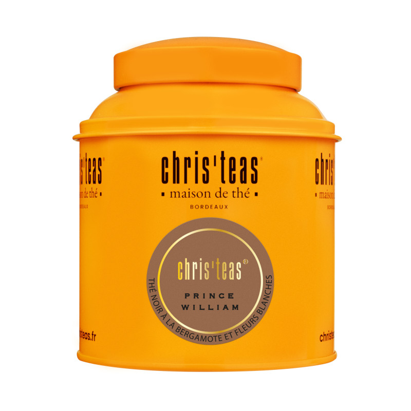 Boîte de thé Earl Grey Prince William Chris'teas