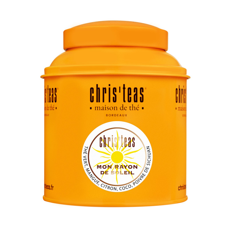 Boîte de thé vert à la mangue Mon rayon de soleil Chris'Teas