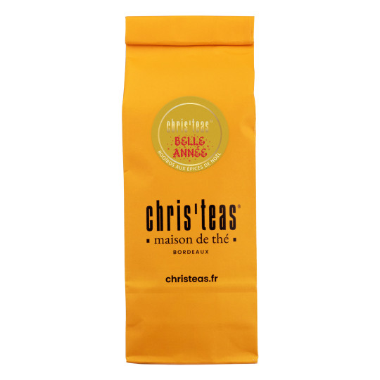 Pochette 100g du thé Belle Année, un rooïbos aux épices de Noël