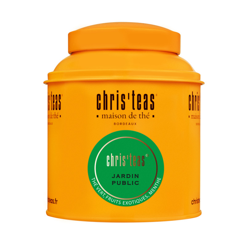 Boîte de thé vert à l'ananas Jardin Public Chris'teas