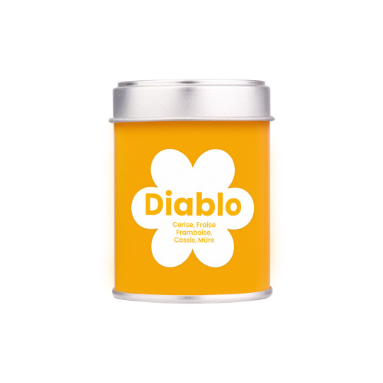 Boite Chris'teas de 30g de Diablo, une eau de fruits aux fruits rouges