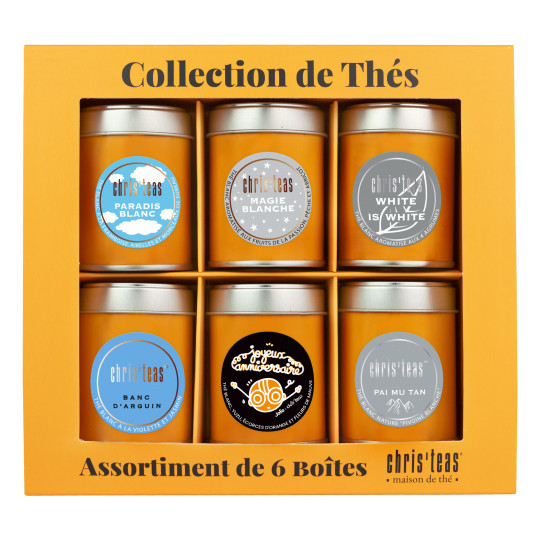 6 boîtes découvertes de thés blancs. À découvrir sur Bordeaux