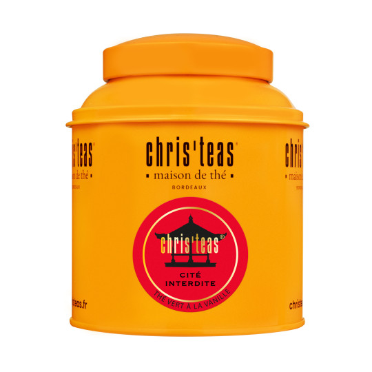 Boite Chris'teas 125g du thé vert à la vanille "Cite Interdite"