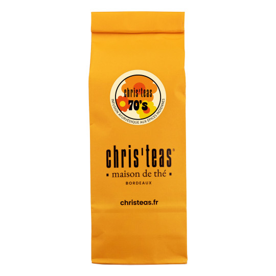 Pochette 100g du thé Seven'teas, une tisane au gingembre - Chris'teas Bordeaux