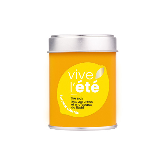Boite découverte 25g du thé noir aux agrumes et litchi "Vive l'été"