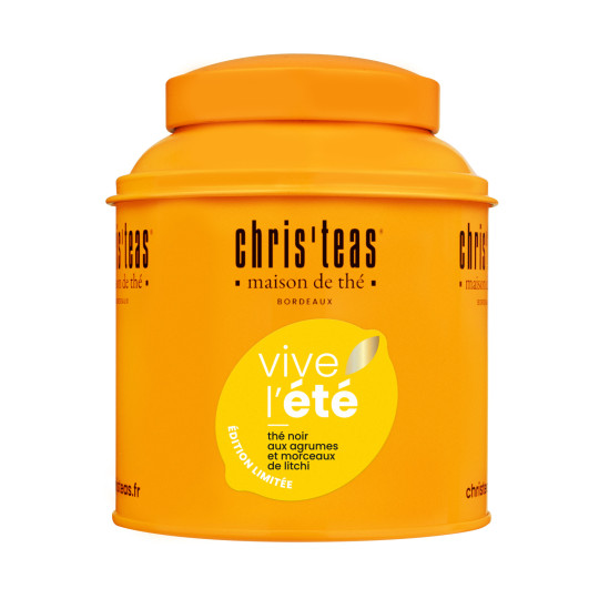 Boite découverte 125g du thé noir aux agrumes et litchi "Vive l'été"