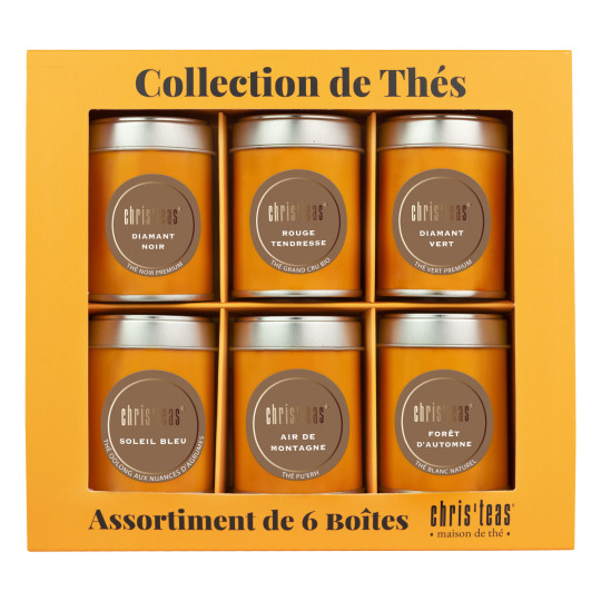 Les Mini Grands Crus : ce coffret contient un assortiment de 6 boîtes de thés d'exception, de 25g chacune.