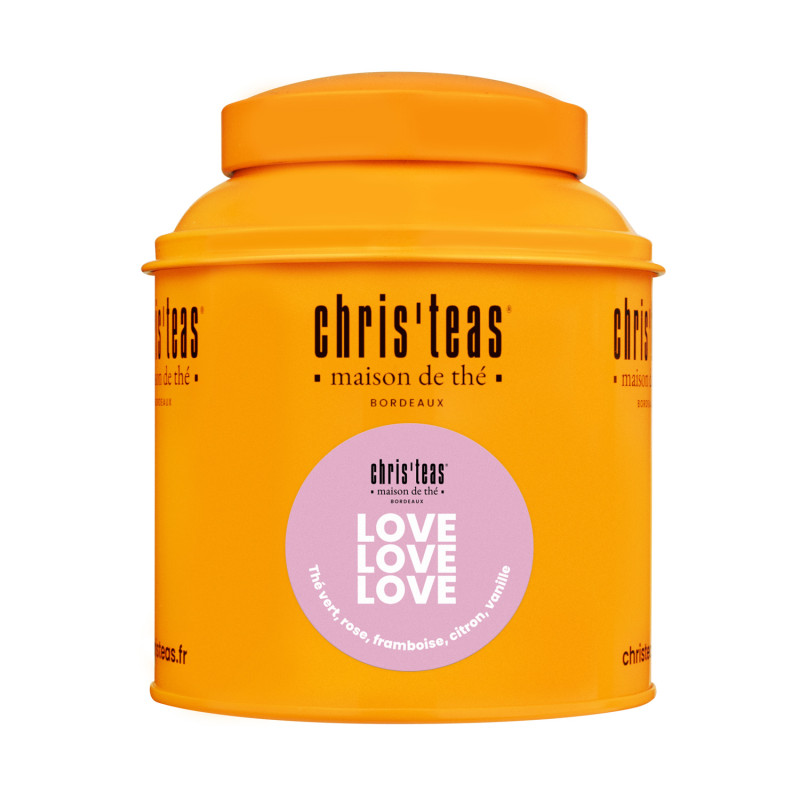 Boîte de thé vert Love love love Chris'teas