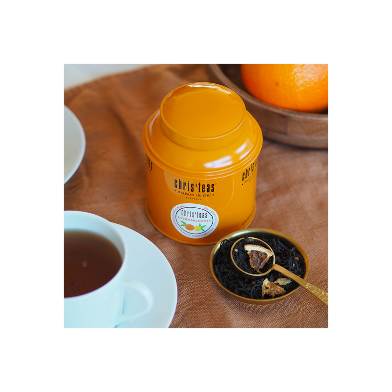 Boîte de thé noir L'Orangeraie Chris'teas