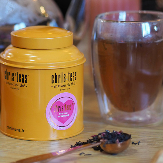 Thé du bonheur, un thé noir à la cerise et à la vanille