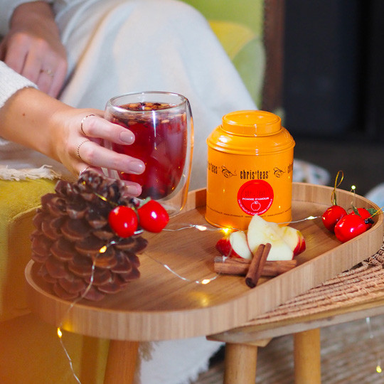 Pomme d'Amour, une eau de fruits et de fleurs parfaite pour l'été Chris'teas à Bordeaux