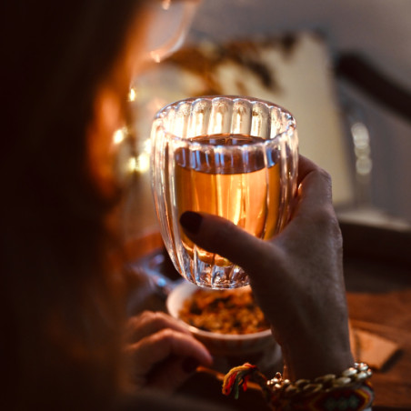 Couleur de la tisane du soir