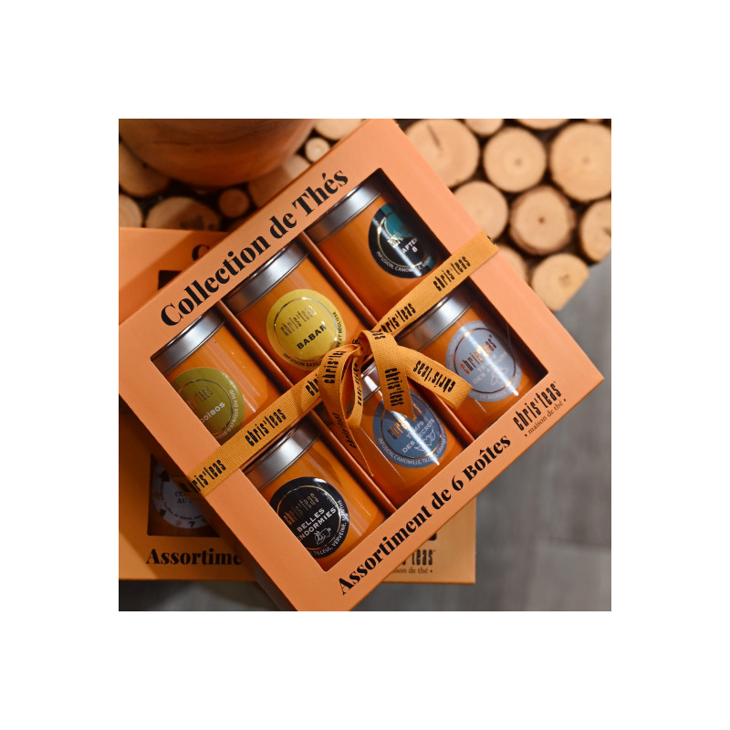 Coffret "Les infusions" : assortiment de 6 boîtes découvertes de 25 g chacune