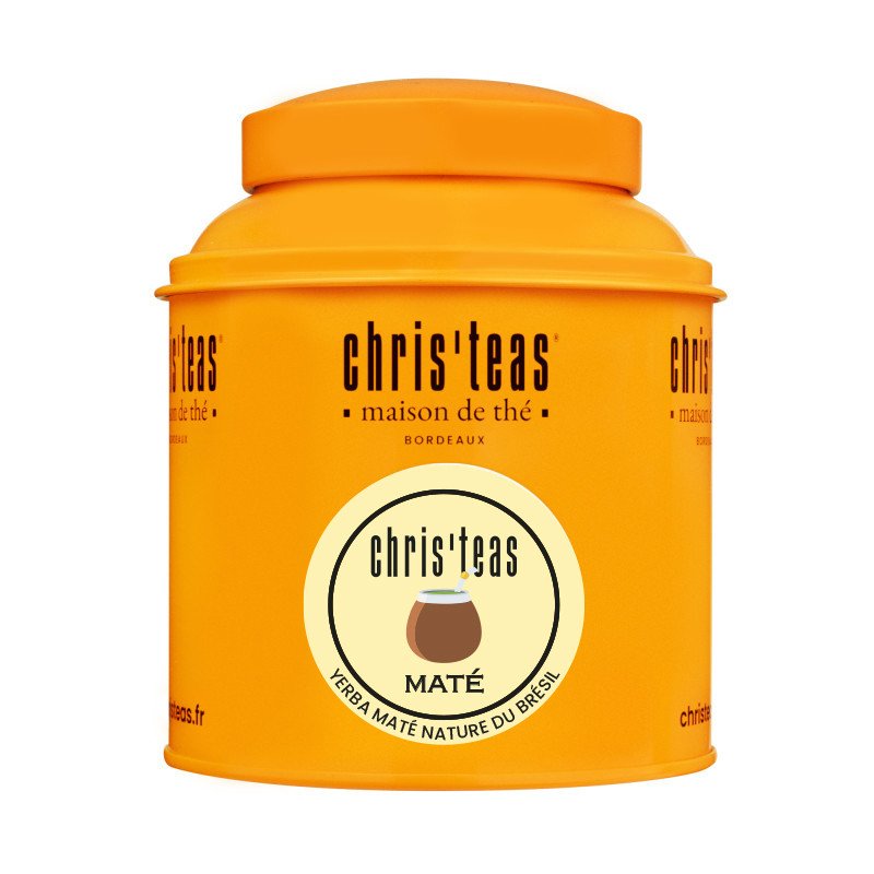 Boite Chris'teas 125g du maté Yerba Maté naturel