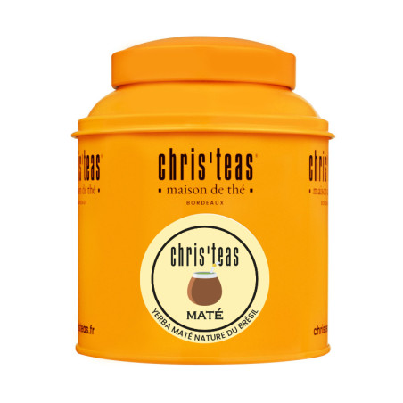 Boite Chris'teas 125g du maté Yerba Maté naturel