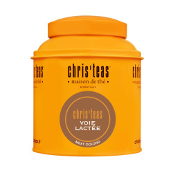 Boite Chris'teas 100g du thé en vrac Voie lactée : un thé bleu-vert de Taïwan