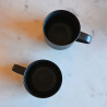 Duo de tasses noires ASA