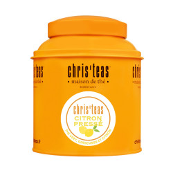Boite Chris'teas 110g du thé vert "Citron pressé", un thé de Chine au citron et gingembre - Chris'teas Bordeaux