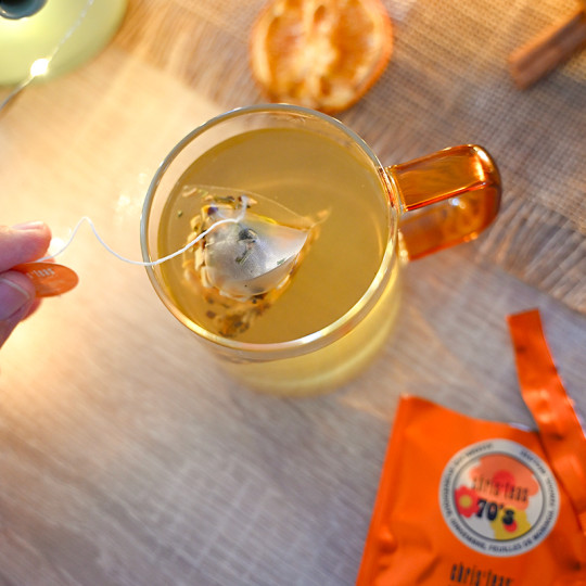 Sachet individuel de la tisane au gingembre "Seven'teas"
