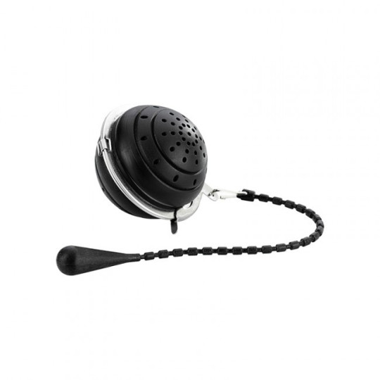 Infuseur boule noire, pratique et simple d'utilisation pour le thé en vrac de votre choix
