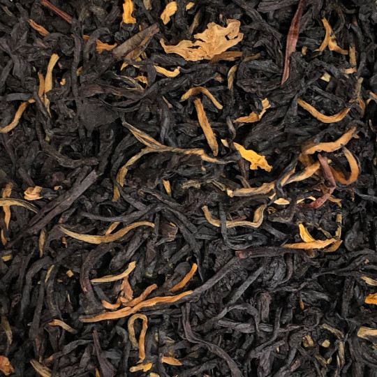 Feuilles de thé noir à la mangue en vrac