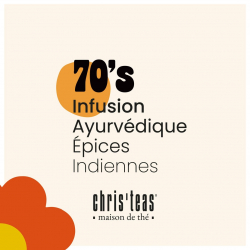 🌼 70's, la nouvelle infusion Chris'teas ! un mélange  ayurvédique BIO constitué de feuilles de moringa, curcuma, morceaux de gingembre, graines de fenouil, réglisse. rendez-vous le 21 juin sur christeas.fr et à la boutique-atelier (33).
#christeas #christeasbordeaux #maisondethe #depuis2001 #entreprisefamiliale #boutiquedethe #lartduthe #bychristel #assemblagedethe #thesignature #lethealabordelaise #the #tea #alheureduthe #infusezbuvezvivez #bordeauxmaville #boutiquechristeas #madeinbordeaux #maisondethefamiliale #newproduct #infusion #seventeas