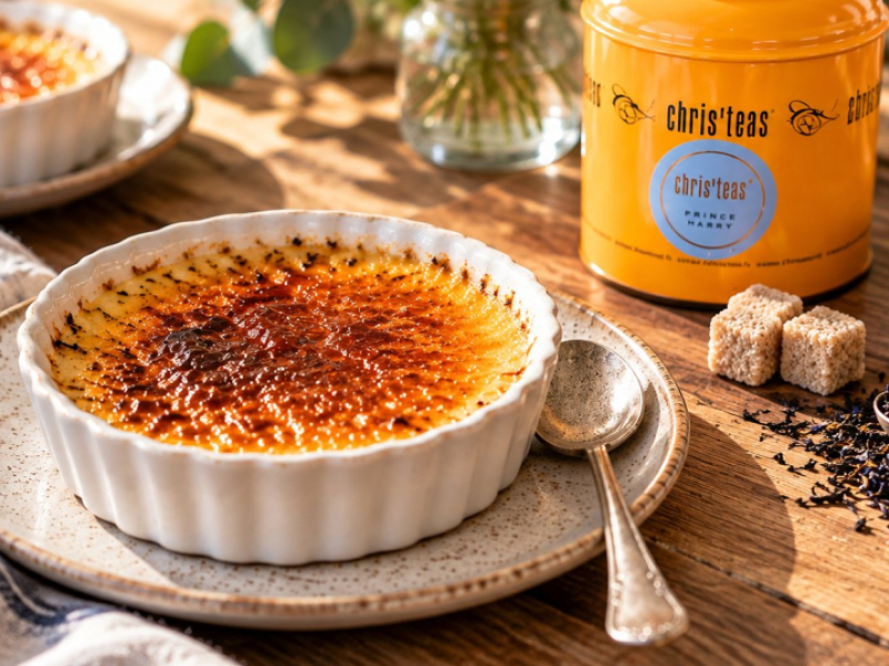 Crème brûlée à l'Earl Grey : la recette Prince Harry